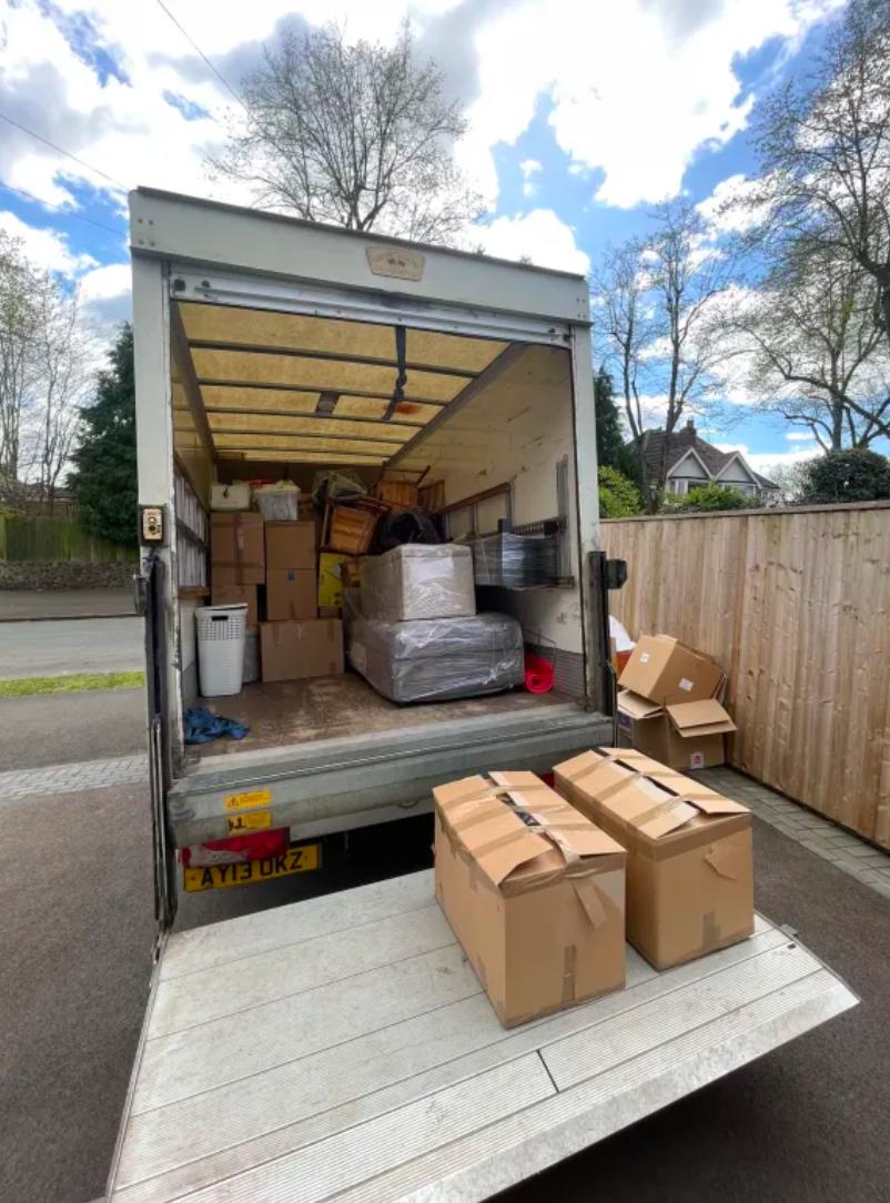 Rother Removals van loaded and ready on moving day